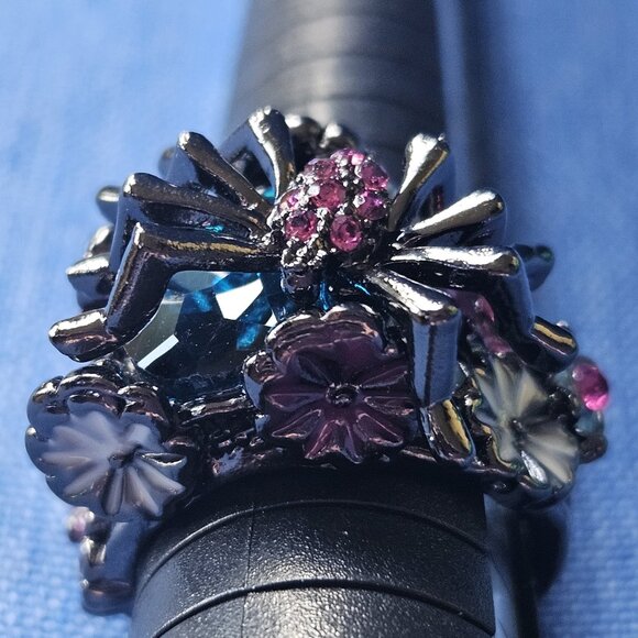 🕷️💐Spider / Floral Ring GORGEOUS - NWOT💐🕷️ - Picture 2 of 16
